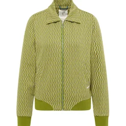 Tranquillo - Women's Gestrickte Jacke im Retro-Look - Freizeitjacke Seaweed Hot