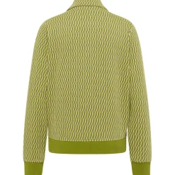 Tranquillo - Women's Gestrickte Jacke im Retro-Look - Freizeitjacke Seaweed Hot