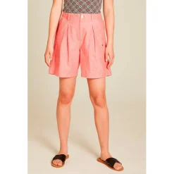 Tranquillo - Women's High Waist Shorts in Leinenoptik - Shorts Clearance