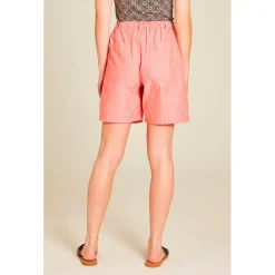 Tranquillo - Women's High Waist Shorts in Leinenoptik - Shorts Clearance