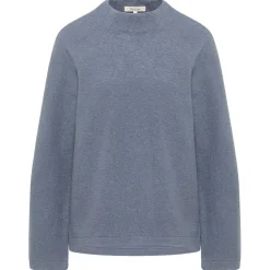 Tranquillo - Women's Kurzer Pullover aus Reiner Walkwolle - Wollpullover Online