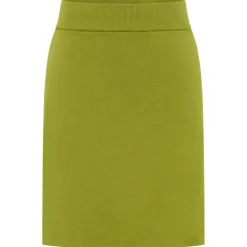 Tranquillo - Women's Strick-Rock in A-Linie - Rock Golden Cypress Sale