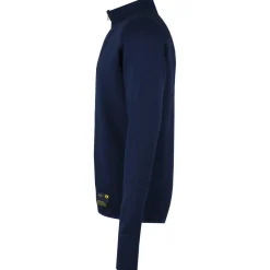 Transhumance - Pullover Mit Zip - Merinopullover Medieval Blue Discount