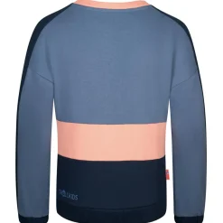 Hot Trollkids - Girl's Verdal Sweatshirt - Pullover Dusky Olive / Light Magenta / Navy