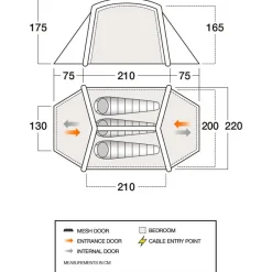 Vango - Classic Air 300 - 3-Personen Zelt Deep Blue