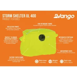 Best Vango - Storm Shelter UL 400 - Biwaksack Viper Green