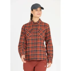 Whistler - Women's Bargo Checked Shirt - Hemd Madder Brown Clearance
