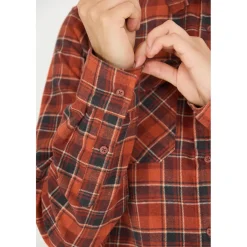 Whistler - Women's Bargo Checked Shirt - Hemd Madder Brown Clearance