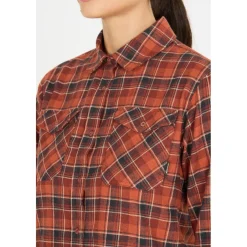 Whistler - Women's Bargo Checked Shirt - Hemd Madder Brown Clearance