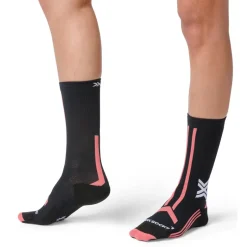 Clearance X-Socks - Women's Trailrun Discover Crew - Laufsocken X Black / Dusty Rose