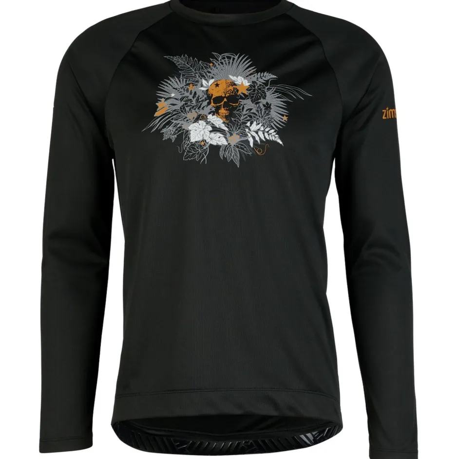 Zimtstern - Braapz Shirt Print L/S - Radtrikot Pirate Black Discount