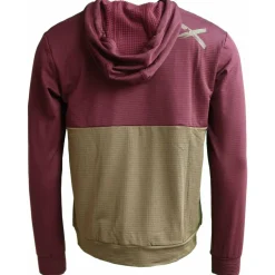 Zimtstern - Tech Hoodz L/S - Hoodie Windsor Wine / Military Olive Best