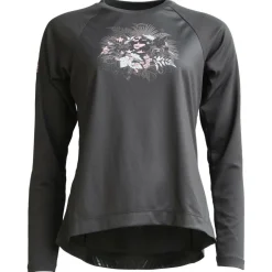 Zimtstern - Women's Braapz Shirt Print L/S - Radtrikot Pirate Black Clearance