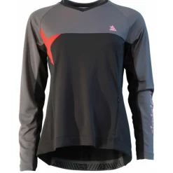 Sale Zimtstern - Women's Bulletz Shirt L/S - Radtrikot Pirate Black / Gun Metal