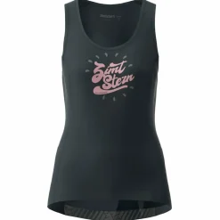Zimtstern - Women's Pureflowz Shirt Tank - Radtrikot Pirate Black / Blush Best