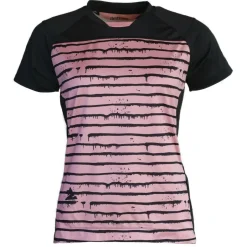 Zimtstern - Women's Techzonez Shirt S/S - Radtrikot Blush / Pirate Black Best